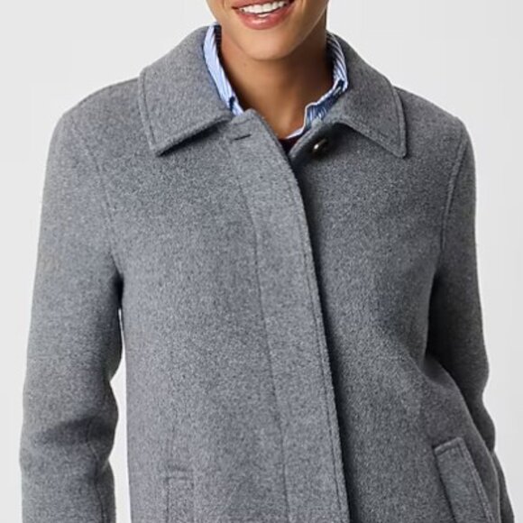 J. Crew Factory Wool-Blend Winter Coat - Picture 3 of 13